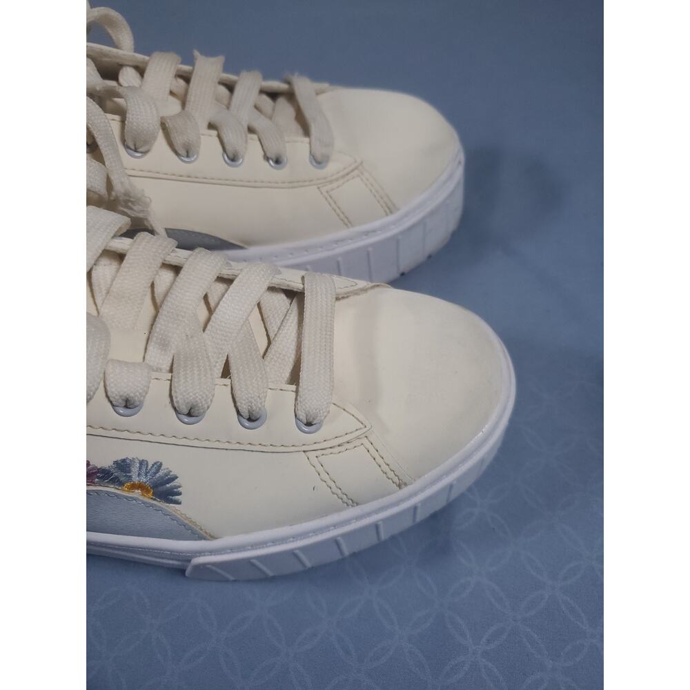 Puma Mayze Embroidery Womens Platform Sneakers Floral Shoes 394907-01 Size 7 - Picture 15 of 16